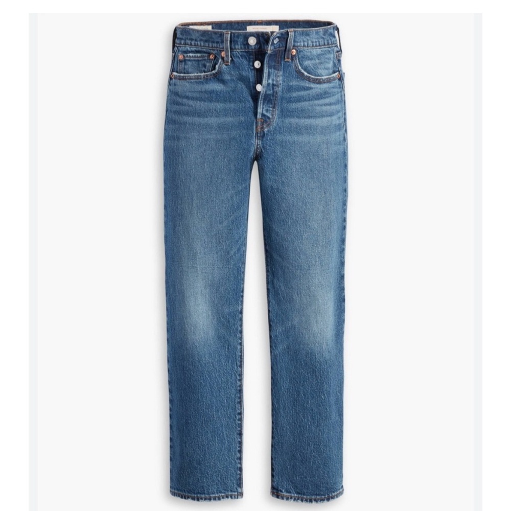 Levi’s wedgie straight blue jeans